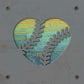 Baseball Heart Metal Wall Art on Reclaimed Wood, Softball Sign, Baseball Mom Gift, 5.5 Inch Square Steel Sign, Baseball 