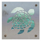 Sea Turtle Metal Wall Art on Reclaimed Wood, Beach House Decor, Turtle Gift, 5.5 Inch Square Steel Sign, Ocean Wall Art, Coastal Wall Art