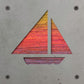 Sailboat Metal Wall Art on Reclaimed Wood, Nautical Lake House Decor, Sailor Gift, 5.5 Inch Square Steel Sign, Sailing Gift