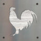 Rooster Metal Wall Art on Reclaimed Wood, Farmhouse Kitchen Decor, Chicken Sign
