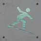 Surfer Metal Wall Art on Reclaimed Wood, Surf Shack Decor, Surfing Gift
