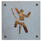 Rock Climber Metal Wall Art on Reclaimed Wood, Climbing Sign, Climber Gift, 5.5 Inch Square Steel Sign, Climbing Decor, Bouldering Gift