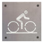 Road Cyclist Metal Wall Art on Reclaimed Wood, Road Bike Sign, Cyclist Gift