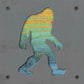 Bigfoot Metal Wall Art on Reclaimed Wood, Sasquatch Sign, Cryptid Gift