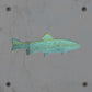 Fish Metal Wall Art on Reclaimed Wood, Small 5.5 Inch Fishing Sign, Angler Gift
