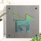 Dog Walking Metal Wall Art on Reclaimed Wood, Dog Lover Gift, Entryway Sign