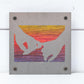 Holding Hands Metal Wall Art on Reclaimed Wood, Couples Sign, Anniversary Gift, 5.5 Inch Square Steel Sign, Love Wall Art, Wedding Gift