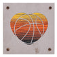 Basketball Heart Metal Wall Art on Reclaimed Wood, Basketball Gift, Kids Room