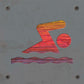 Swimming Metal Wall Art on Reclaimed Wood, Swimmer Sign, Swim Coach Gift, 5.5 Inch Square Steel Sign, Swimming Decor, Sw