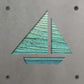 Sailboat Metal Wall Art on Reclaimed Wood, Nautical Lake House Decor, Sailor Gift, 5.5 Inch Square Steel Sign, Sailing Gift
