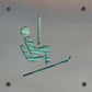 Ski Chairlift Metal Wall Art on Reclaimed Wood, Ski Lodge Decor, Skier Gift