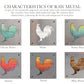 Rooster Metal Wall Art on Reclaimed Wood, Farmhouse Kitchen Decor, Chicken Sign