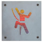 Rock Climber Metal Wall Art on Reclaimed Wood, Climbing Sign, Climber Gift, 5.5 Inch Square Steel Sign, Climbing Decor, 