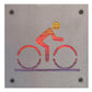 Road Cyclist Metal Wall Art on Reclaimed Wood, Road Bike Sign, Cyclist Gift