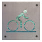 Road Cyclist Metal Wall Art on Reclaimed Wood, Road Bike Sign, Cyclist Gift
