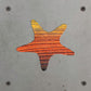 Starfish Metal Wall Art on Reclaimed Wood, Coastal Beach House Decor, 5.5 Inch Square Steel Sign, Ocean Decor, Starfish Gift