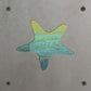 Starfish Metal Wall Art on Reclaimed Wood, Coastal Beach House Decor, 5.5 Inch Square Steel Sign, Ocean Decor, Starfish Gift