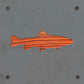 Trout Metal Wall Art on Reclaimed Wood, Fishing Cabin Decor, Fisherman Gift, 5.5 Inch Square Steel Sign, Fish Wall Decor, Lake House Decor