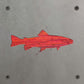 Trout Metal Wall Art on Reclaimed Wood, Fishing Cabin Decor, Fisherman Gift, 5.5 Inch Square Steel Sign, Fish Wall Decor, Lake House Decor