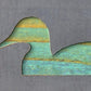 Duck Metal Wall Art on Reclaimed Wood, Lake Cabin Decor, Duck Hunter Gift, 5.5 Inch Square Steel Sign, Waterfowl Decor, 