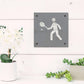 Tennis Player Metal Wall Art on Reclaimed Wood, Tennis Sign, Tennis Gift, 5.5 Inch Square Steel Sign, Tennis Coach Gift, Tennis Decor