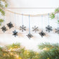 3D Metal Snowflake Ornament: Winter Holiday Decor