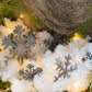 3D Metal Snowflake Ornament: Winter Holiday Decor