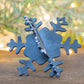 3D Metal Snowflake Ornament: Winter Wedding Placecard Holder