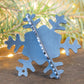 3D Metal Snowflake Ornament: Winter Wedding Placecard Holder