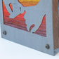 Holding Hands Metal Wall Art on Reclaimed Wood, Couples Sign, Anniversary Gift, 5.5 Inch Square Steel Sign, Love Wall Art, Wedding Gift