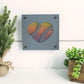 Baseball Heart Metal Wall Art on Reclaimed Wood, Softball Sign, Baseball Mom Gift, 5.5 Inch Square Steel Sign, Baseball Decor