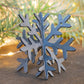 3D Metal Snowflake Ornament: Winter Holiday Decor