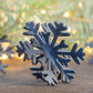 3D Metal Snowflake Ornament: Winter Holiday Decor