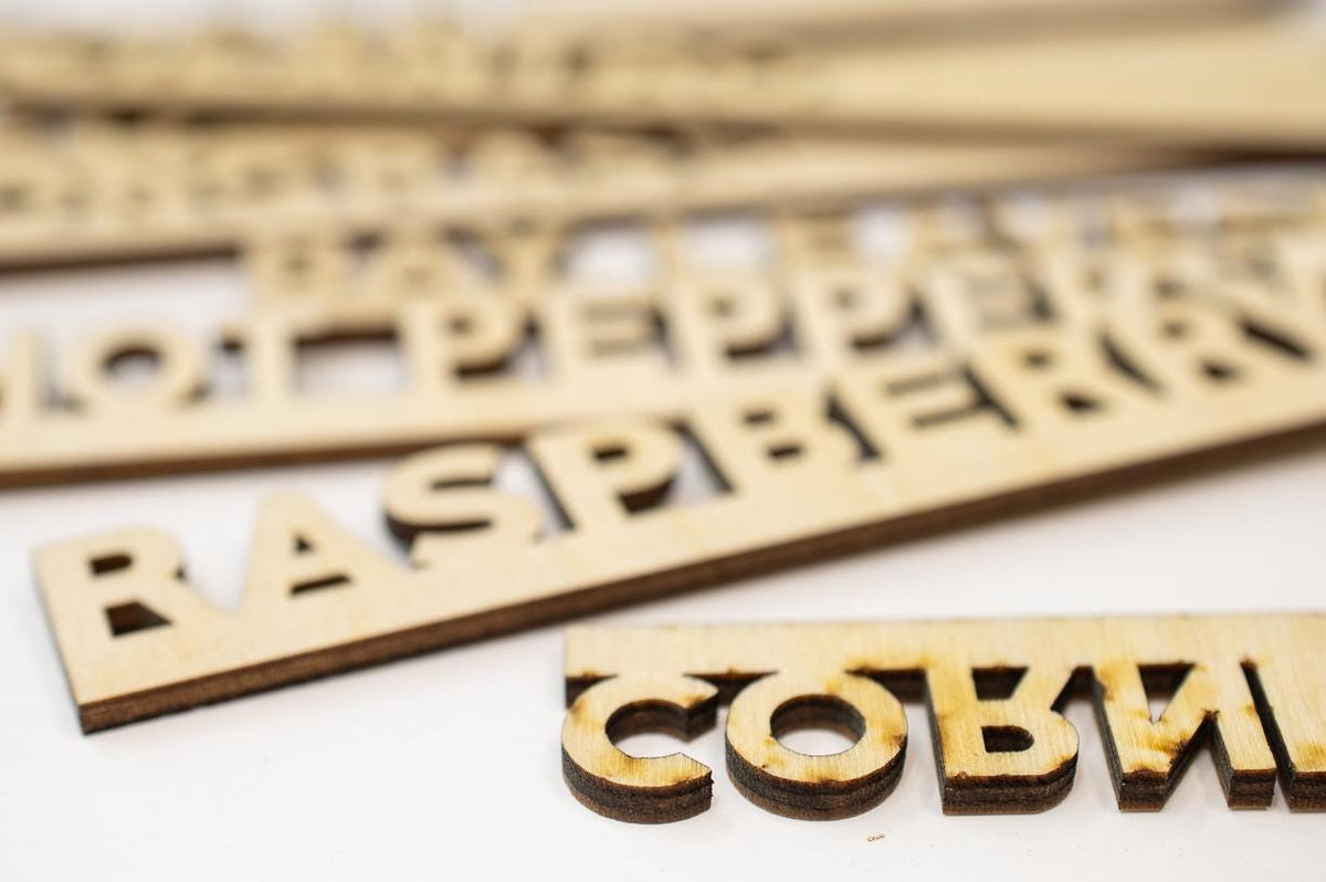 Eco Friendly Plant Markers: Wood Garden Herb Labels