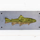 Trout Metal Wall Art on Reclaimed Wood, 12.5 Inch Fishing Decor, Fisherman Gift