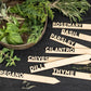 Herb Marker Set: Eco Friendly Wooden Garden Markers, Gardener Gift