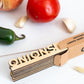 Salsa Garden Marker Set: Laser-Cut Birch Wood Herb Stakes