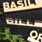 Herb Marker Set: Eco Friendly Wooden Garden Markers, Gardener Gift