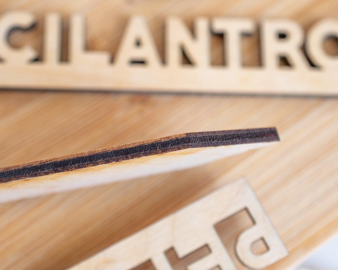 Salsa Garden Marker Set: Laser-Cut Birch Wood Plant Stakes
