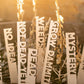 Funny Garden Markers: Birch Wood Plant Stakes, Set of 8