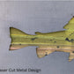Painted Trout Metal Wall Art on Reclaimed Wood, 12.5 Inch Lodge Decor, Angler Gift, Fly Fishing Art, Fishing Cabin Decor, Fisherman Gift