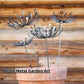 Metal Flower Yard Art, Rustic Dandelion Decor, Unique Gifts for Mom, Eco-Friendly Garden Decora