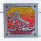 Take a Hike Boot Metal Wall Art on Reclaimed Wood, Hiking Sign, Hiker Gift