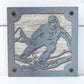 Snowboarder Metal Wall Art on Reclaimed Wood, Snowboard Cabin Decor, Rider Gift