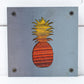 Pineapple Metal Wall Art on Reclaimed Wood, Tropical Kitchen Decor, Welcome Sign