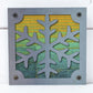 Snowflake Metal Wall Art on Reclaimed Wood, Winter Cabin Decor, Christmas Sign