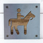 Horseback Rider Metal Wall Art on Reclaimed Wood, Trail Ride Sign, Horse Gift