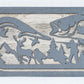 Leaping Bass Metal Wall Art on Reclaimed Wood, 12.5 Inch Fishing Cabin Decor