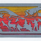 Leaping Bass Metal Wall Art on Reclaimed Wood, 12.5 Inch Fishing Cabin Decor