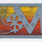 Snowboard LOVE Metal Sign on Reclaimed Wood, 12.5 Inch Snowboarder Gift, Ski Cabin Decor